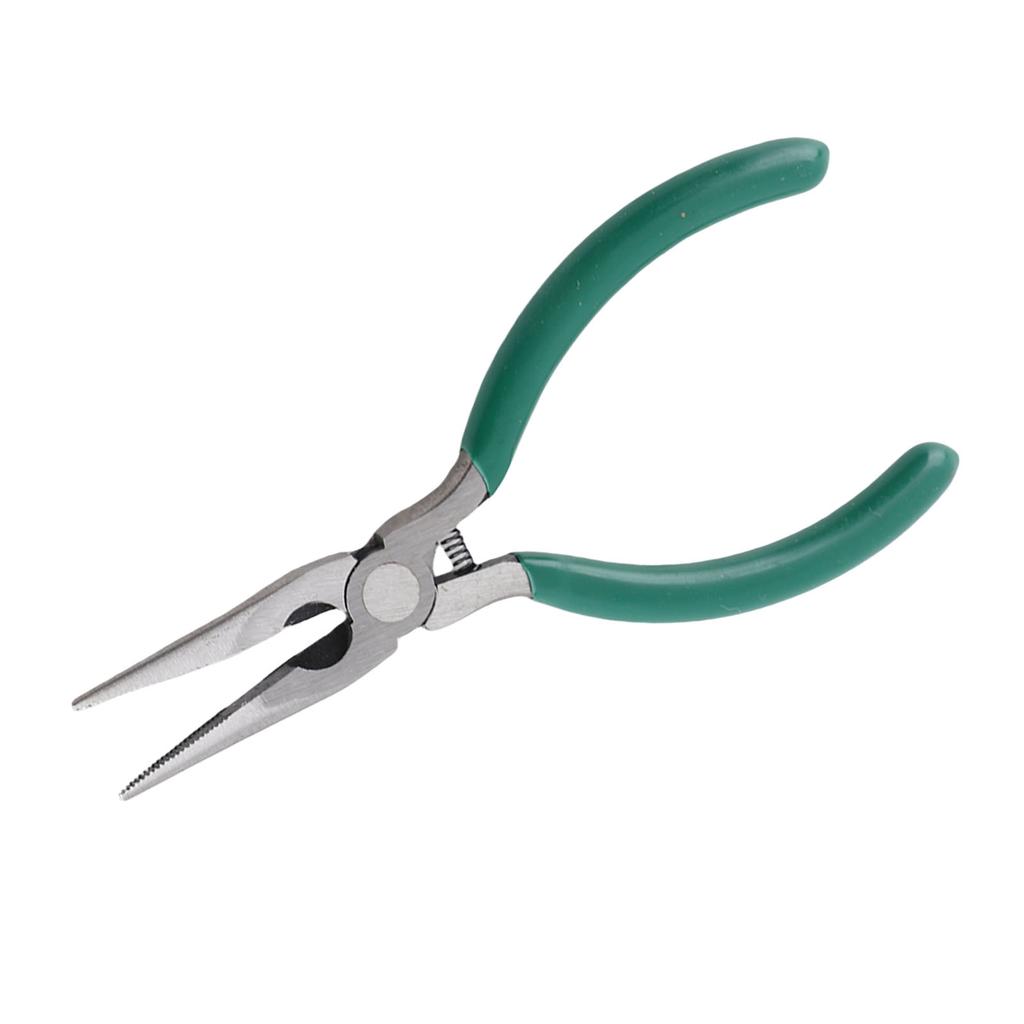 5 Inch Needle Nose Pliers Rustproof High Carbon Steel Pliers with Skid Proof Ergonomic Rubber Handle for Jewelry Making