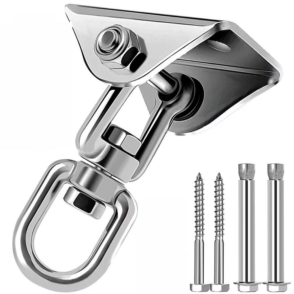 360 Rotate Swivel Load-bearing Hook Hanging Hardware Stainless Steel Hammock Fixing Plate Swing Accessories