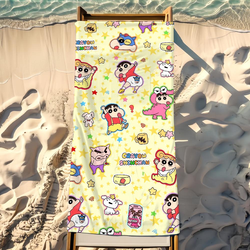 Cartoon C-Crayon S-Shin-Chan Towel Beach Towel Travel Lightweight Skin Friendly For Pool Beach Camping Cruise Summer