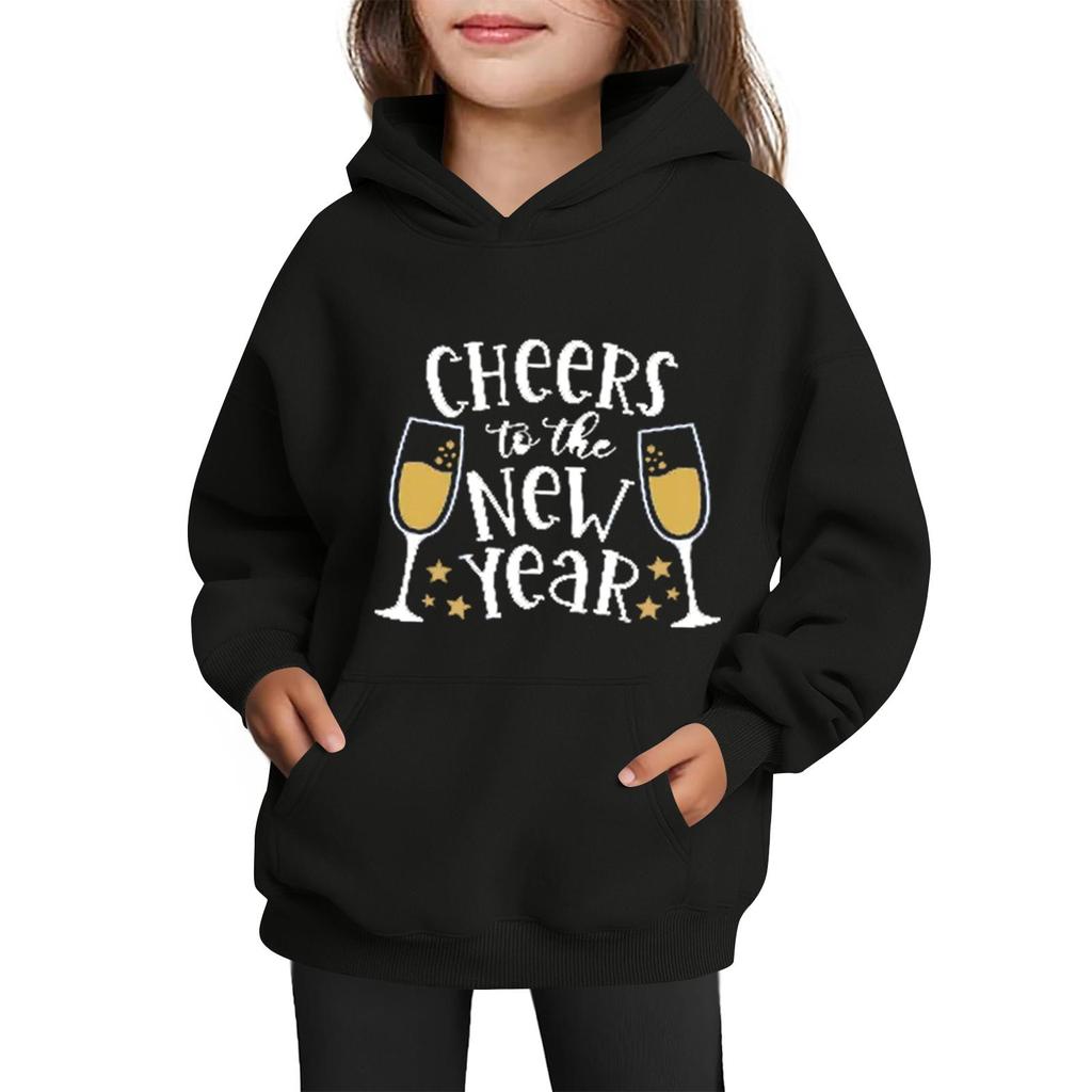 Sweatshirts For Teen Girls Hoodies Long Sleeve Drawstring Pullover Cute Printed Oversized Hoodie Christmas