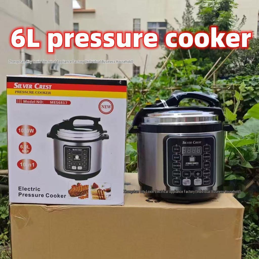 6L Smart Multifunctional Pressure Cooker - High Power, Large Capacity Rice Cooker