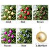 6Pcs Red/Blue Mirrored Christmas Balls 6cm Christmas Hanging Balls Snowflake Christmas Ball  Gift