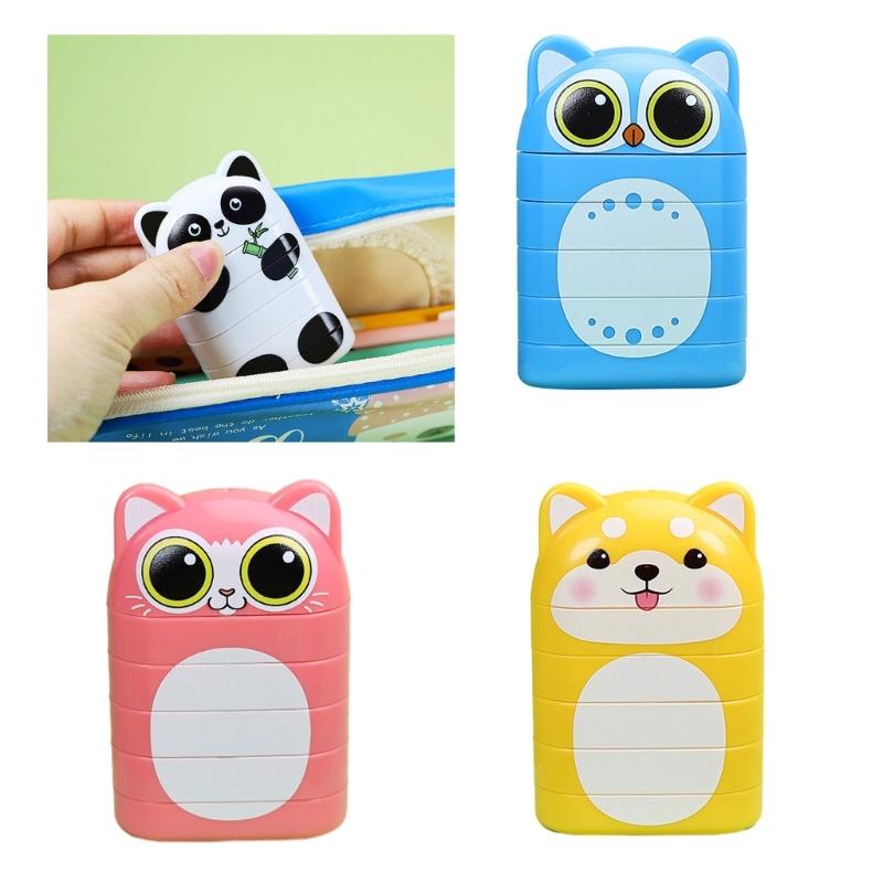 Personalisierter Namensstempel Kundenspezifisches graviertes Namenssiegel Mehrschichtiges Muster Sicher und einfach zu verwenden Cartoon-Form Stempel