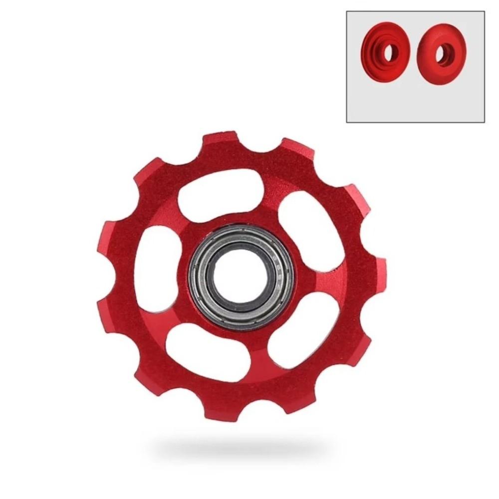 Sealed Bearing Bike Jockey Wheel Aluminum Zinc Zinc Alloy Bicycle Guide Roller for 2pcs Road Bike