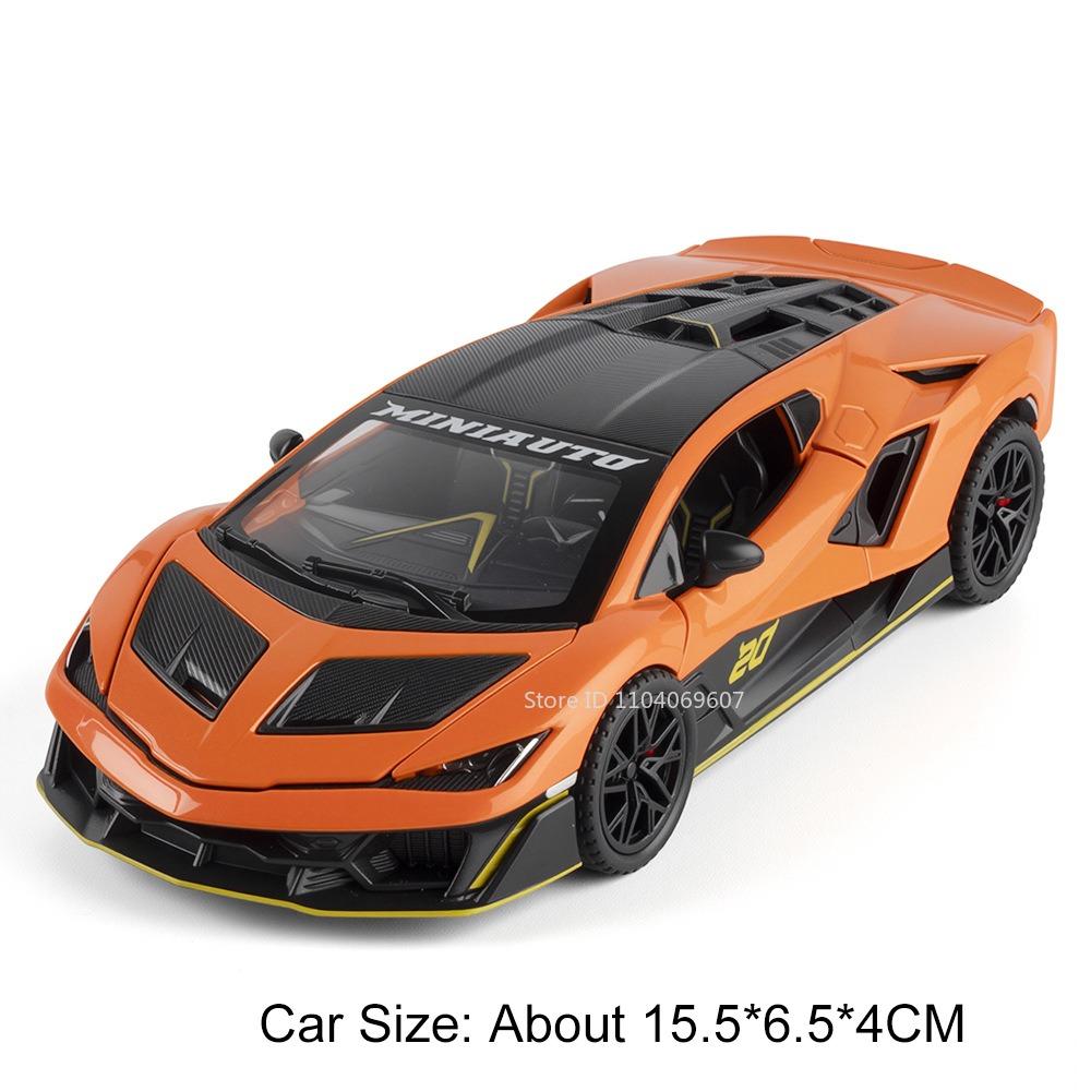 1:32 Skala Phänomen Svj63 Modell Sportwagen Legierung Druckguss Sound Licht Türen Geöffnet Rückzieher Exquisites Interieur Für Kinder Geschenke