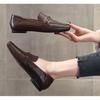 2026 Spring Summer Sheepskin Shoes Women Flats Genuine Leather Fashion Brand Ladies Party Shoes Black Brown