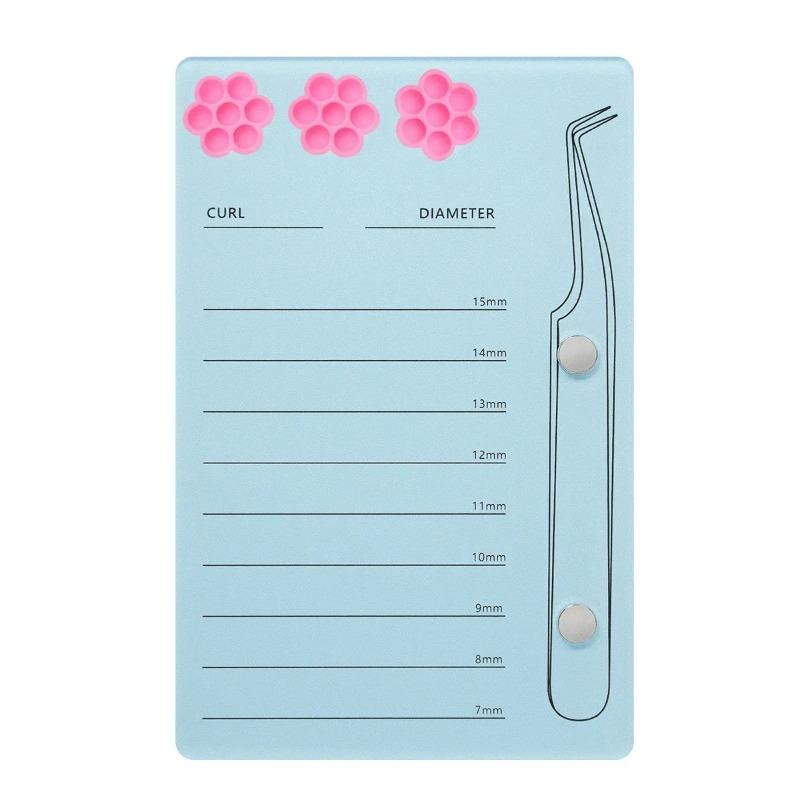 Eyelash Extension Scale Holder Magnetic Acrylic Lash Board with Glue Pallet Cup False Eyelashes Pad Lash Makeup Tools Wholesale