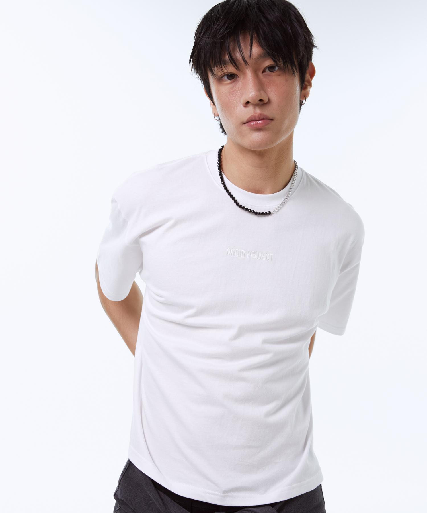 Onlyd Project Men S Logo Label T-Shirt - White White