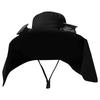 Wide Brim Solar Fan Outdoor Fishing Hat Adjustable Sun Protection Lightweight Breathable Fabric for Hiking Camping Travel