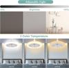 LED Ceiling Fan with Lights 30W Ceiling Fan Lights with Remote Control 3 Color Dimmable for Living Room Dining Room Bedroom Office