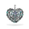 Pendentif Cœur en Pierre Précieuse Grenat: Collier Fait Main en Argent Sterling 925