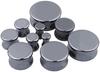 COMPUKAS 25mm Natural Stone Ear Plugs Tunnels 1 Pair Black Ear Gauges for Women Wedding Banquet