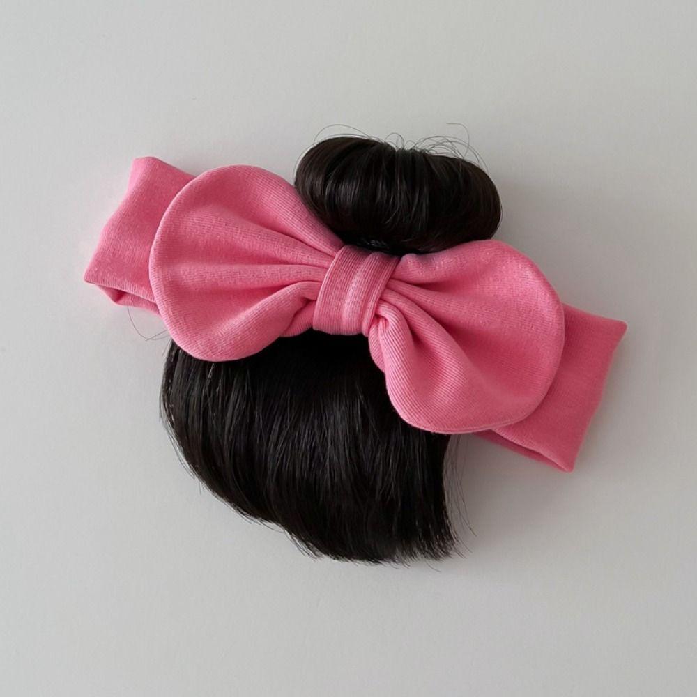 

Cotton Newborn Wig Headband Bowknot Infant Hairpiece Fashion Baby Hair Bands Wig Photography Props