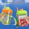 Detachable Ice Tray Bottle With Straw 2 In 1 Ice Cube Bottle Portable Silicone Ice Cube Maker Reusable Icecup Ice Cube Mold Tool