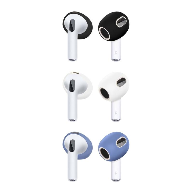 3 Pair Earphone Case Cover Soft Silicone Ear Pads For Pods Pads 3 Earbuds Ear Tips Earphones Accessories