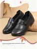 Genuine Leather Soft Sole Slip-On Mom Shoes - Non-Slip, Comfortable, Round Toe, Plus Size for Autumn