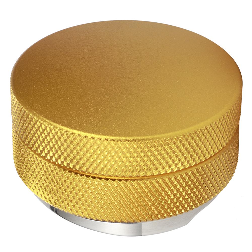 Height Adjustable Stainless Steel Coffee Power Tamper Distributor Leveler Tools Accessory 3 Angled Slopes58mm Gold
