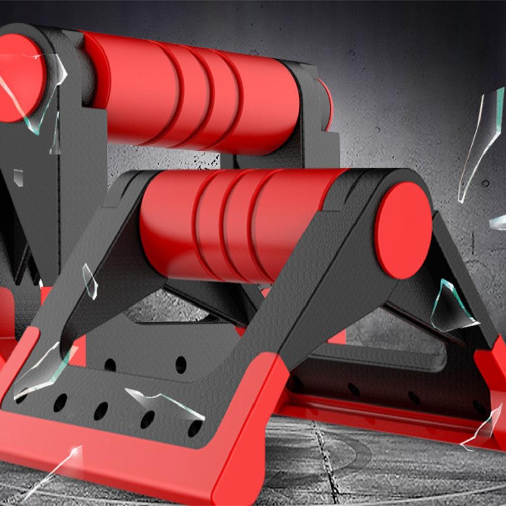 Foldable Push-up Bracket Home Use Fitness Push-Ups Stand Fitness Equipment Push Up Bar Red
