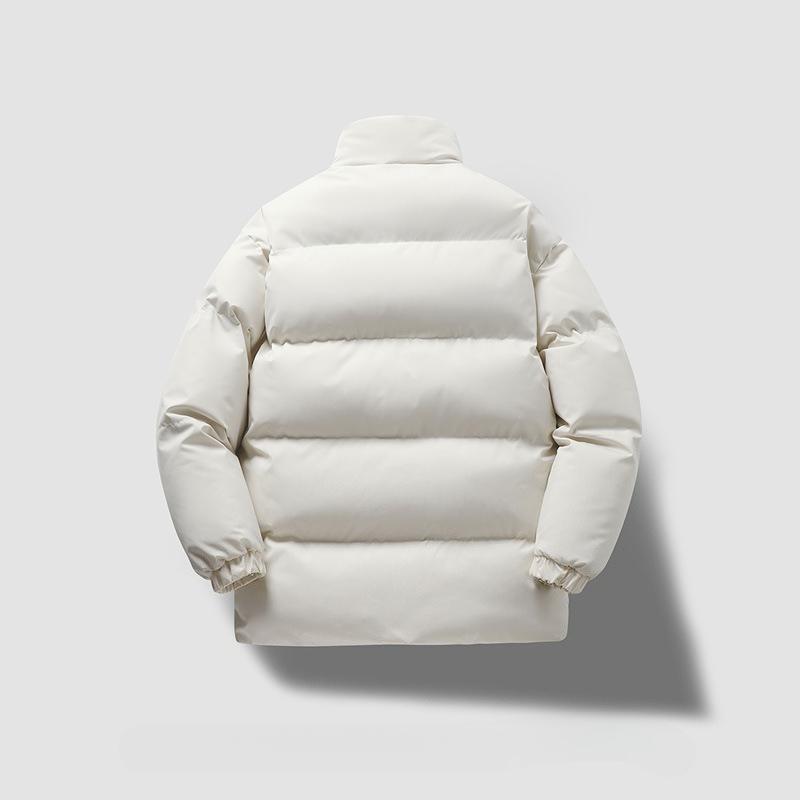 Winter Thickened Sports Jacket Men's Fashion Trend Stand-up Collar Long-sleeved Cotton Jacket Warm and Comfortable Casual Cotton Jacket