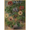 Monet Oil Painting Retro Kraft Paper Poster for Restaurant, Bar, Cafe Wall Decor