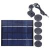 2W Solar Fountain with Panel Water Pump Solar Panel Kit for Outdoor Landscape Pond Decor