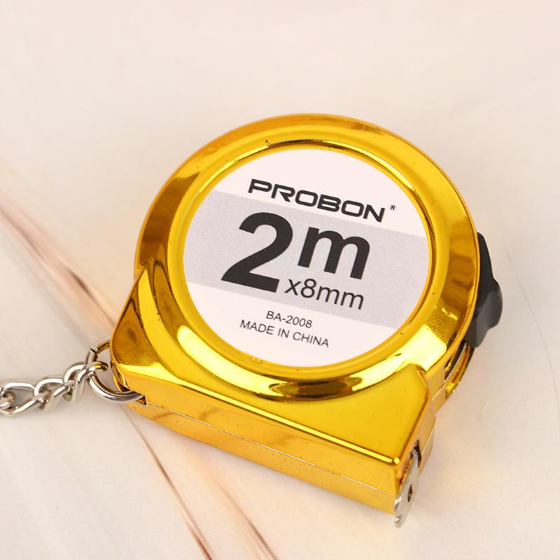 Mini Small Portable Tape Measure Portable Key Chain 2 M Ruler Household Steel Tape Measure
