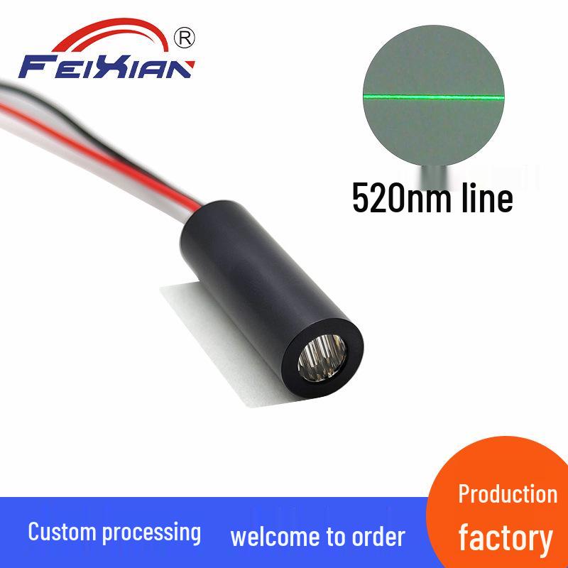 10x30mm 520nm 10mW Fixed Focus Green Line Laser Module for Flooring