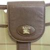 Burberrys purse Mega check canvas Shoulder Bag Khaki green canvas mens Used