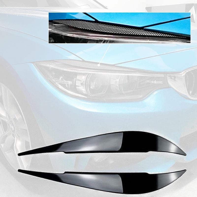 1Pair ABS car Headlight Eyebrows Eyelid Cover Stickers for BMW 4 Series F82 F83 F32 F33 F36 M4 Coupe/Gran Coupe/Cabrio 2014-