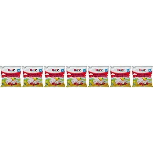 Hipp Biologique Galettes de Riz à la Framboise dès 10 Mois 7 Sachets de 30 g - FR3556-01