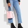 COACH Mollie Buckle Closure Cow Leather Bucket Bag , Crossbody Handbag 21 Women's Pink (Unisex) Handbags CF433 IMV7Z