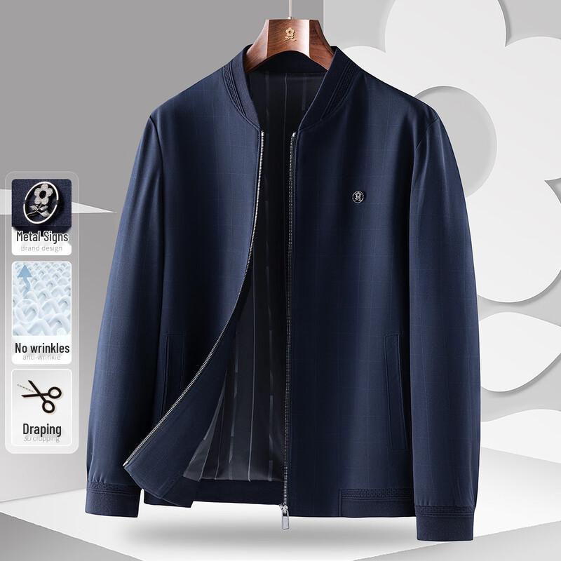 

MONTAGUT Men s Baseball Collar Business Casual Jacket 3XL (56)