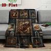 Insect Taxidermy Collection 2D Flat Pattern Flannel Blanket, High quality All Seasons, Home Decor, Warmth and Comfort, Perfect for Christmas Gifts.