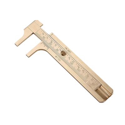 1pc Copper Caliper Pocket Caliper CM/Inch Dual Scale Wear Resistance with High Precision for Measurement