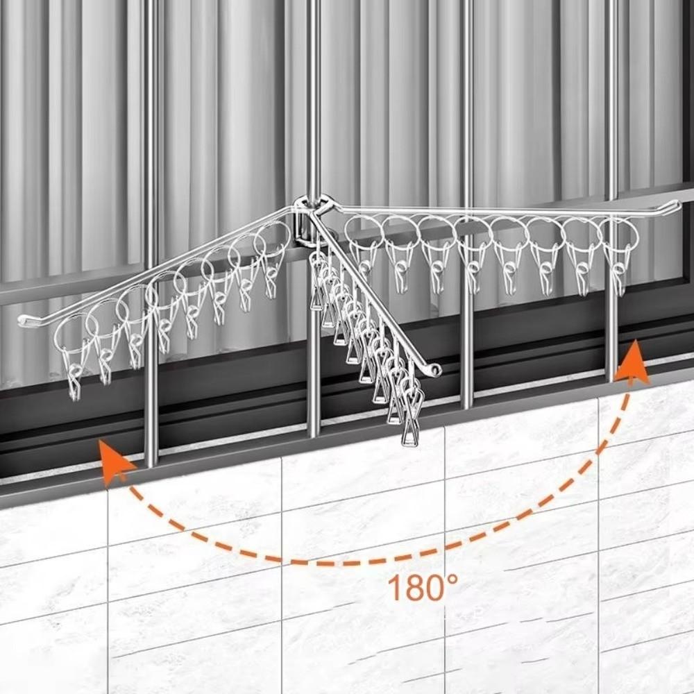 Stainless Steel Socks Drying Rack 8/10 Clips Drying Clips Durable Laundry Hanger  Closet Organizer