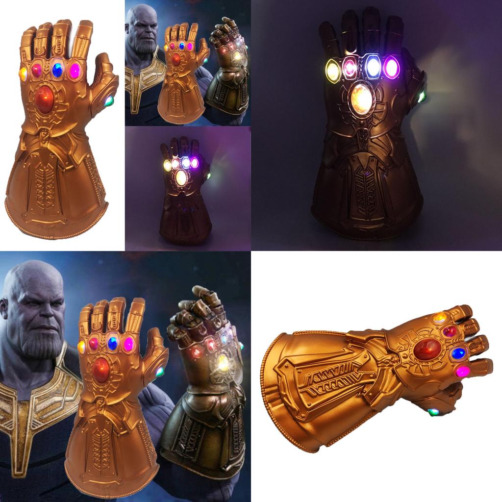 Infinity 3 Avengers War Infinity Gauntlet Led Light Thanos Gloves Prop Cosplay