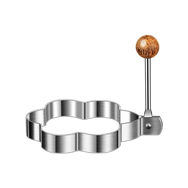 Love-shaped Fried Egg Mold 5 PCS Thickened Stainless Steel Omelet Model Poached Egg Mold Creative Fried Egg Mold Egg Tools