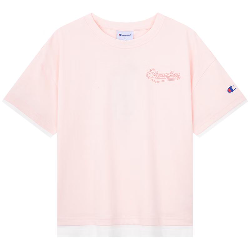 Champion Kids' Faux 2-Piece Anti-Bacterial Short-Sleeve T-Shirt