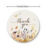 100-500PCS 1inch Round Flower Thank You Stickers Seal Labels for Gift packaging Decoration Stationery Sticker Custom Labels