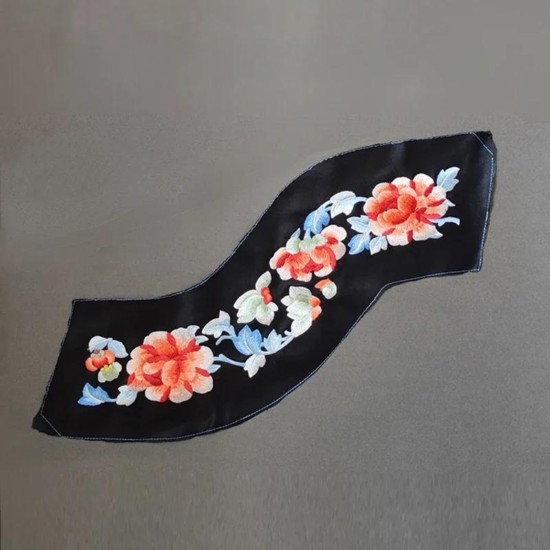 50cm chińska żakardowa haftowana wstążka tkanina retro haft taśma koronkowa lamówka Hanfu sukienka ubrania zasłony DIY akcesoria