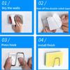Stainless Steel Sink Sponge Rack Clip-On Drain Holder for Sponge Steel Wire Ball and Dishcloth Kitchen Supplies 1/3/6pcs
