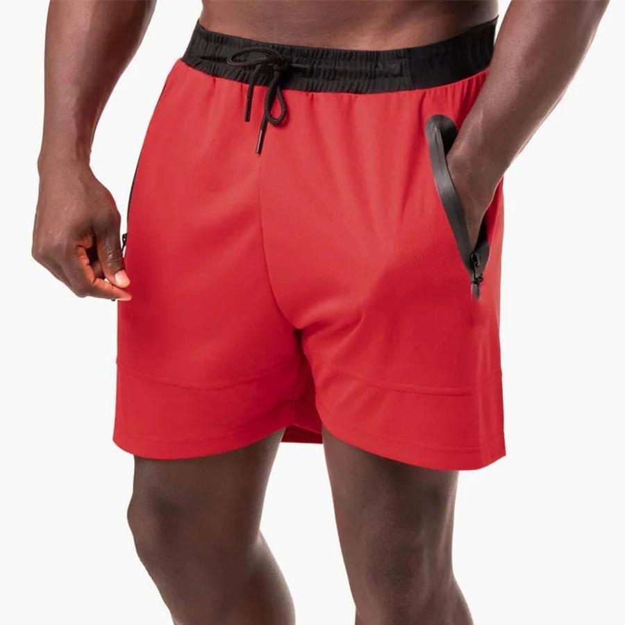 Men's Summer Muscle Sports Leisure Shorts Fitness Running Quick-Dry Breathable Shorts Loose Size Summer Shorts With Pockets