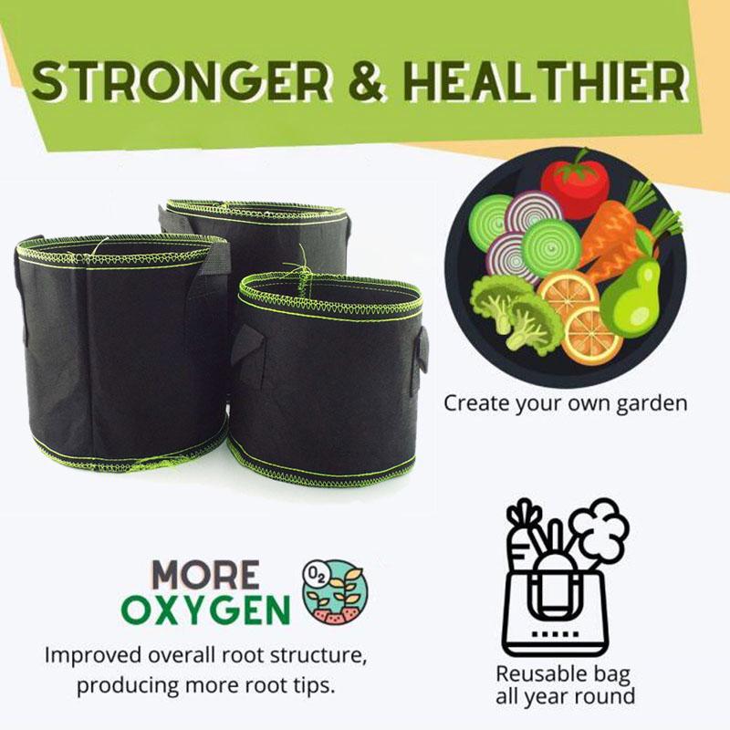 Vegetable Plant Flower Fabric Potato Grow Pots Nursery Bags for Tree Jardim Planter Growing Supplies Tool