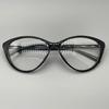 European American Spicy Girl Cat Eye Thin Frame Anti Blue Light Glasses for Women Stylish UV Protection