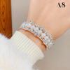Elegant  Imitation Pearl Bracelet Multilayer Stretchable Pearl Bracelet