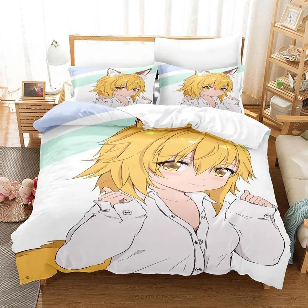 3D Print Anime The Helpful Fox Senko San Bedding Set Single Twin Full Queen King Size Bed Set Adult Kid Bedroom Duvet cover Sets