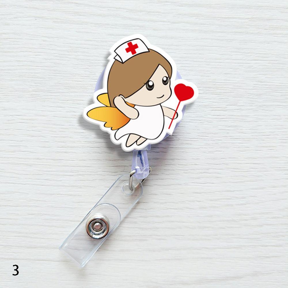 Fashion Stationery Office Supplies Mini Badge Holder Retractable ID Name Card Lanyards