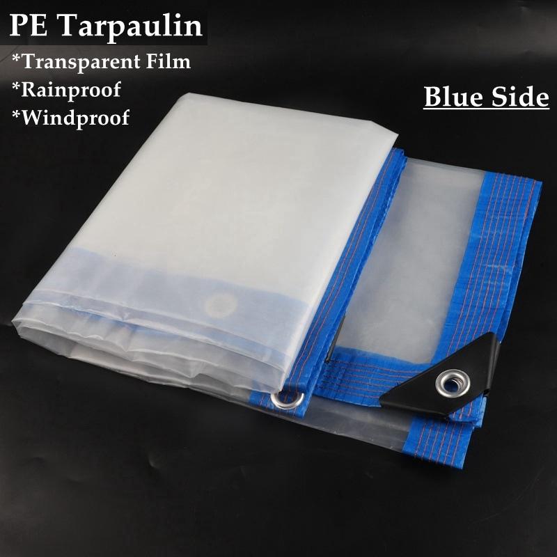 Upgraded Transparent PE Film Home Furniture Dustproof Shelter Balcony Succulent Plants Rainproof Cloth Keep Warm Light Tarpaulin