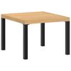 Garden Bench Set 3 Piece Black Powder Coated Steel