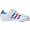 Adidas Superstar White True Blue Red Unisex Sneakers Footwear-White Gold-Metallic H68095